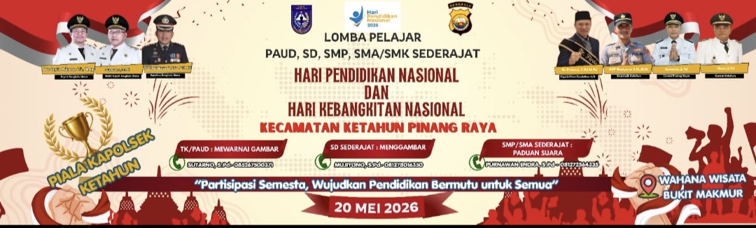 Wadah Kreativitas Positif, Kapolsek Ketahun Bersama Kepsek Gelar Lomba Pelajar